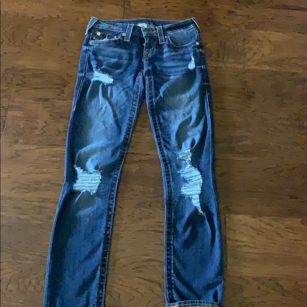 True Religion destroyed jeans